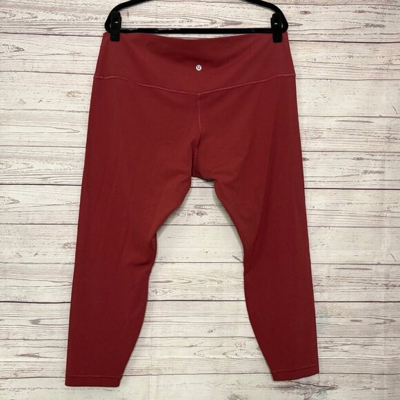 NWOT Lululemon Align High-Rise Pant Pockets‎ 25" Gym Yoga Burgundy Women's US20 - Picture 5 of 7